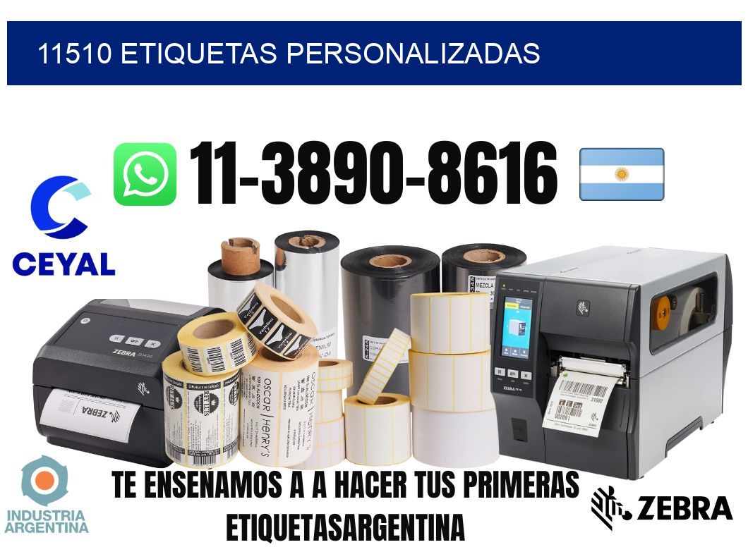 11510 etiquetas personalizadas