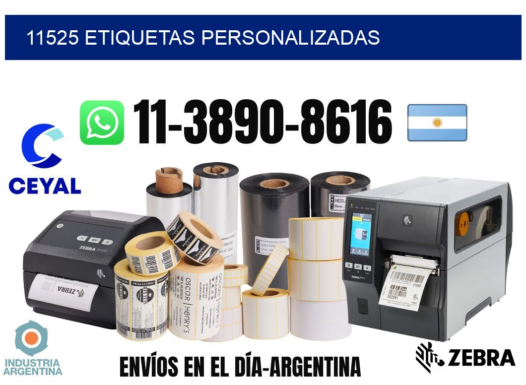11525 etiquetas personalizadas