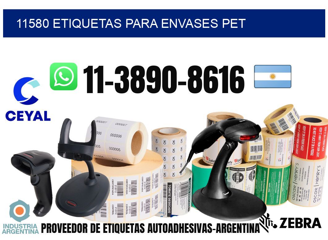 11580 Etiquetas para envases PET