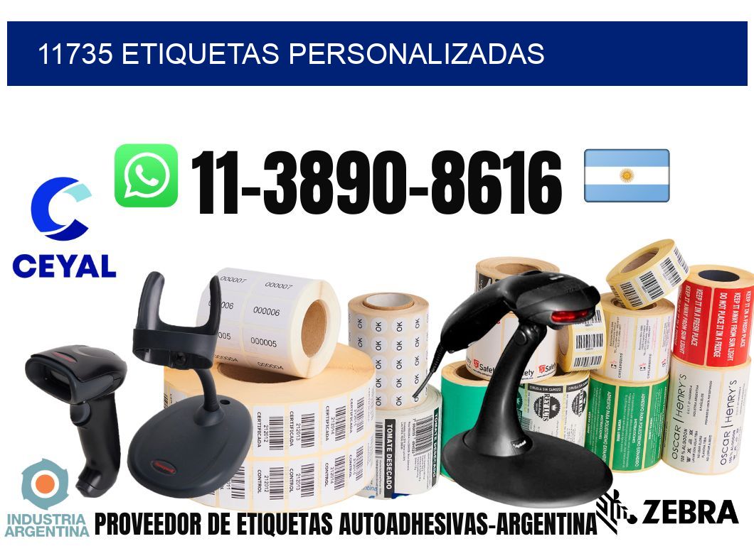 11735 etiquetas personalizadas
