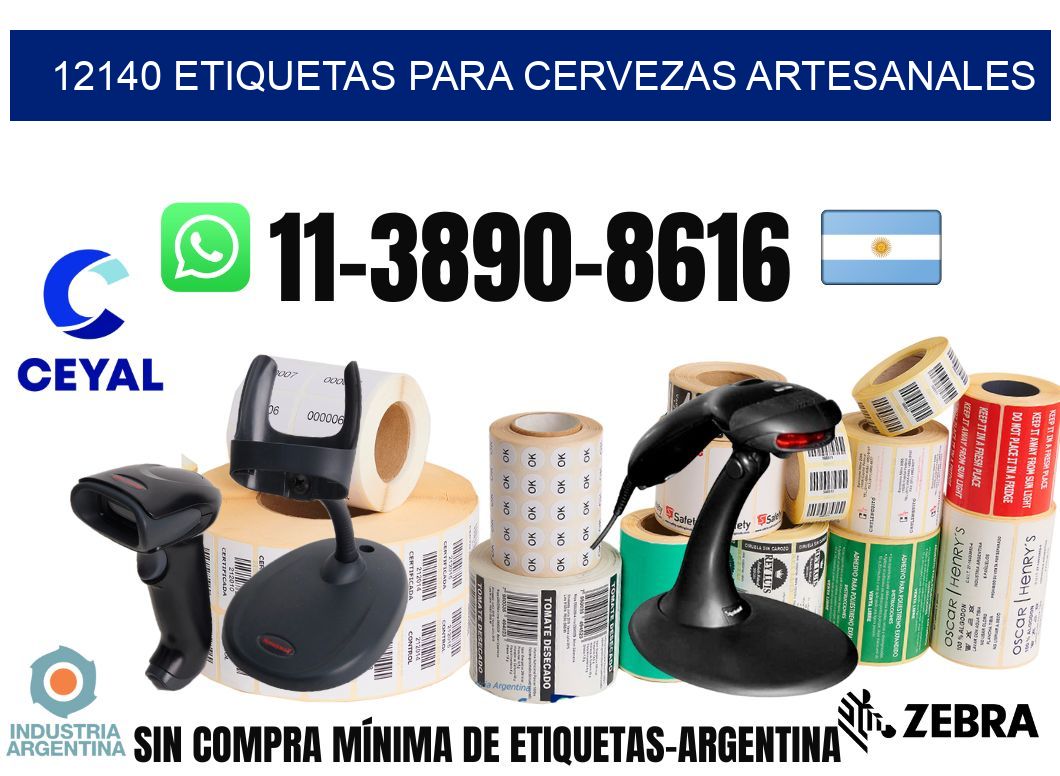 12140 Etiquetas para cervezas artesanales