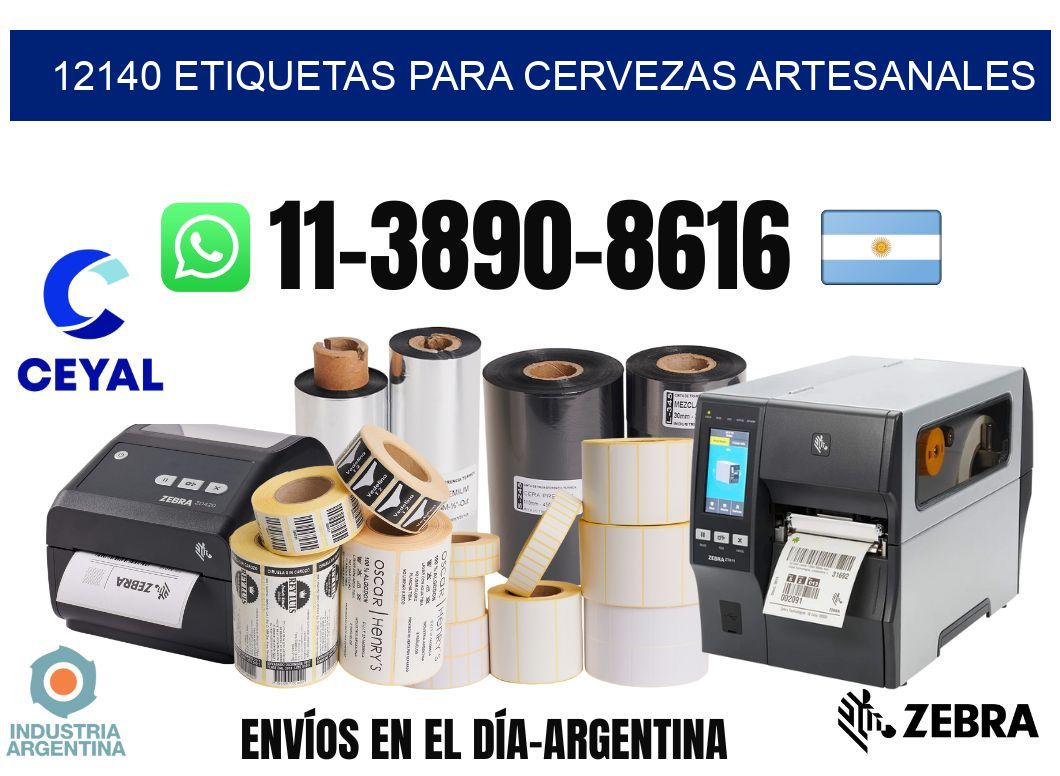 12140 Etiquetas para cervezas artesanales
