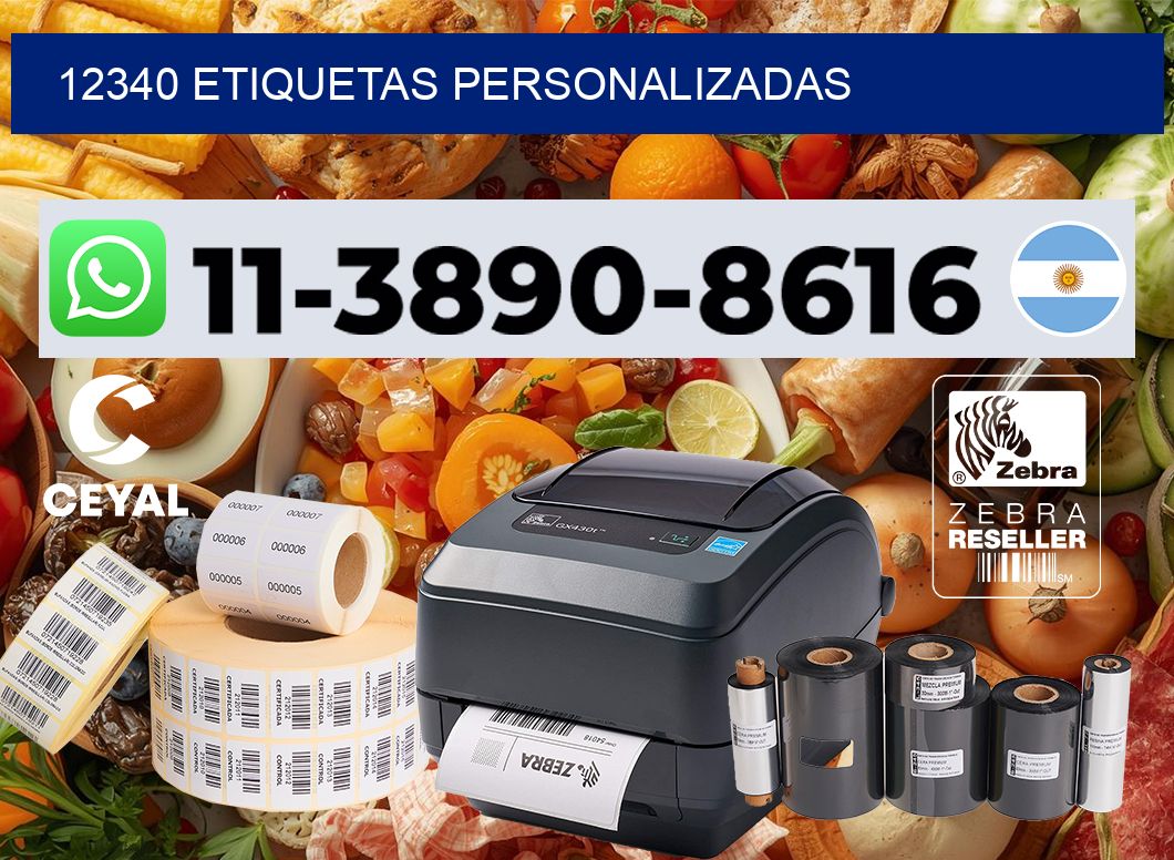 12340 etiquetas personalizadas