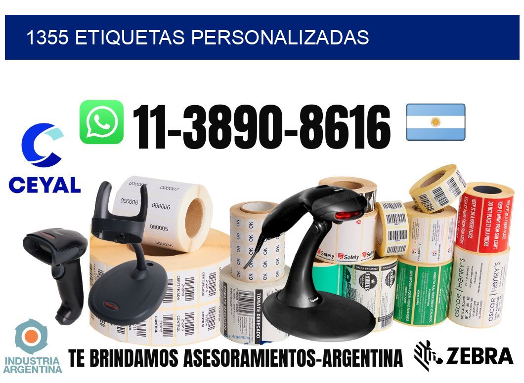 1355 etiquetas personalizadas