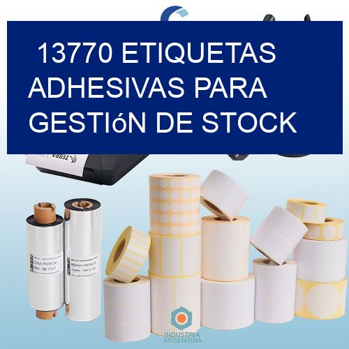 13770 Etiquetas adhesivas para gestión de stock