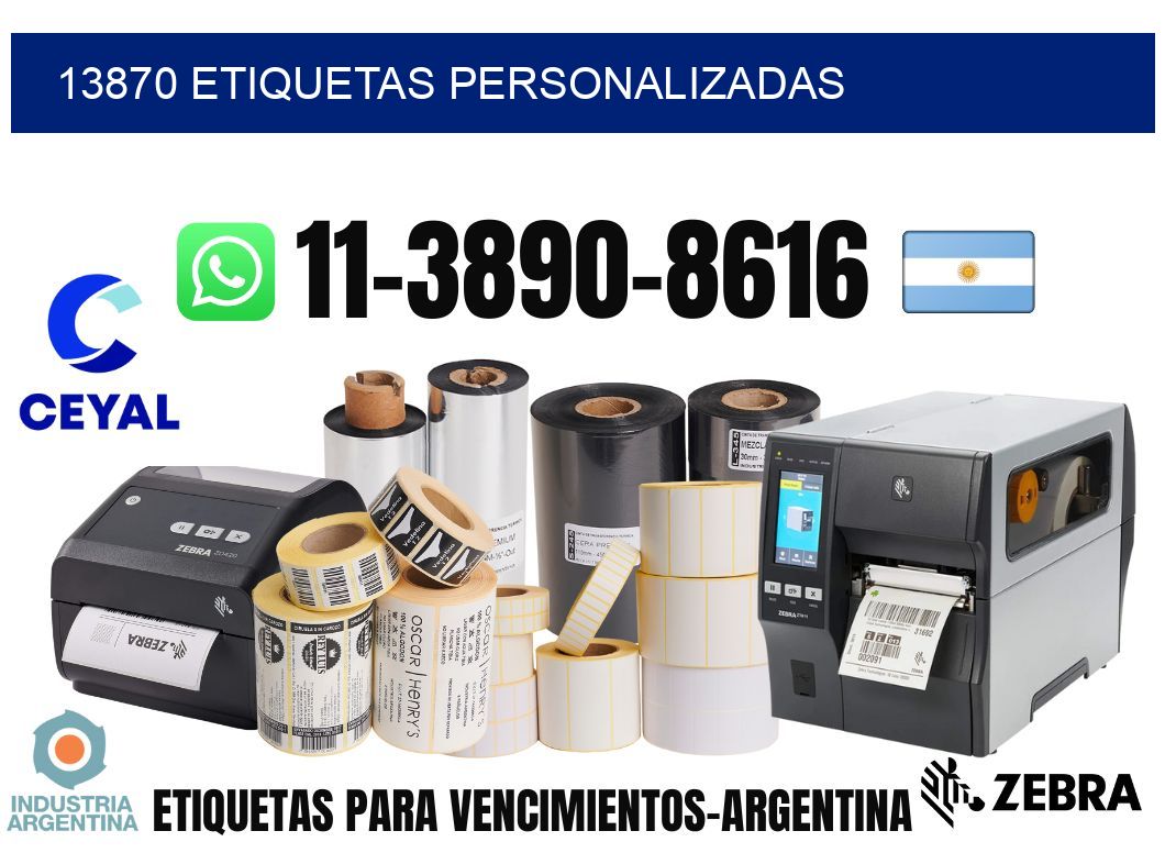 13870 etiquetas personalizadas