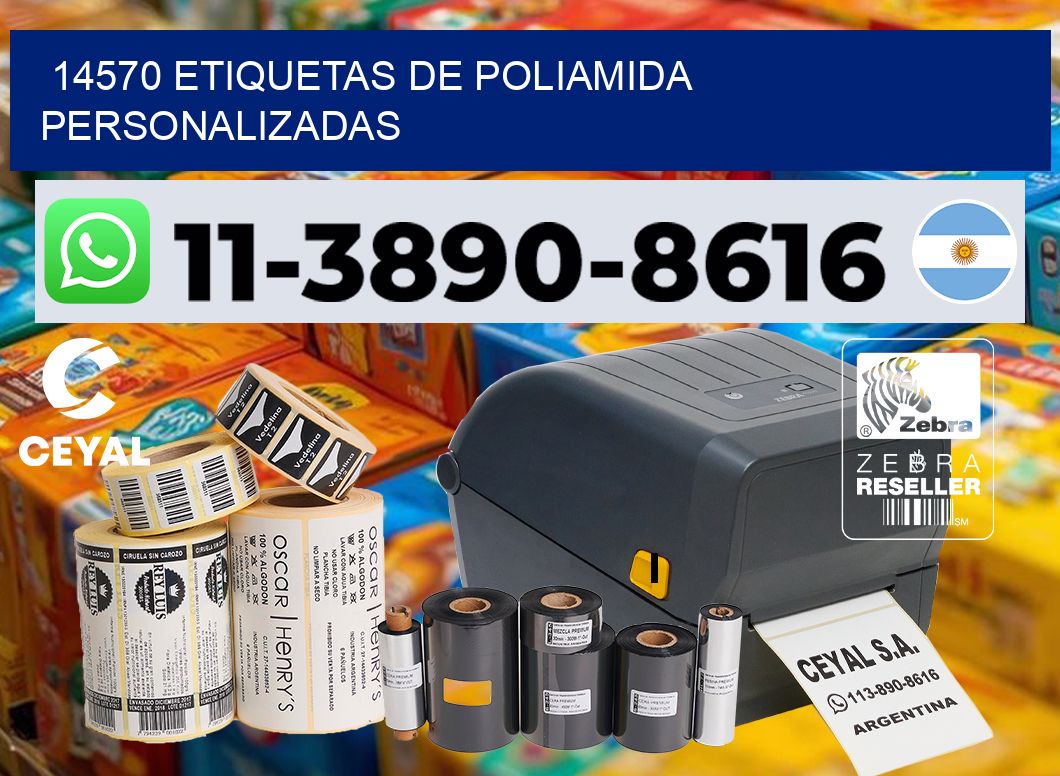 14570 Etiquetas de poliamida personalizadas