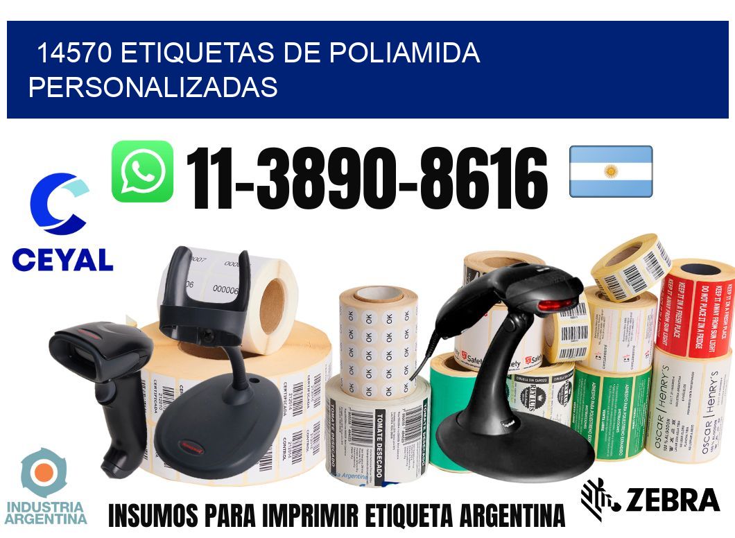 14570 Etiquetas de poliamida personalizadas