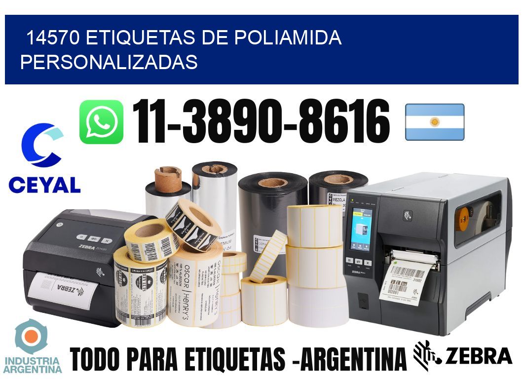 14570 Etiquetas de poliamida personalizadas