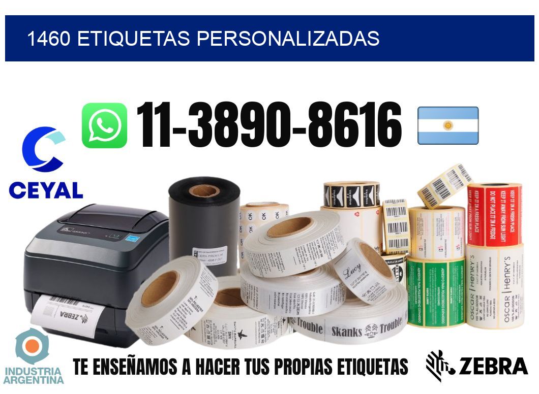 1460 etiquetas personalizadas