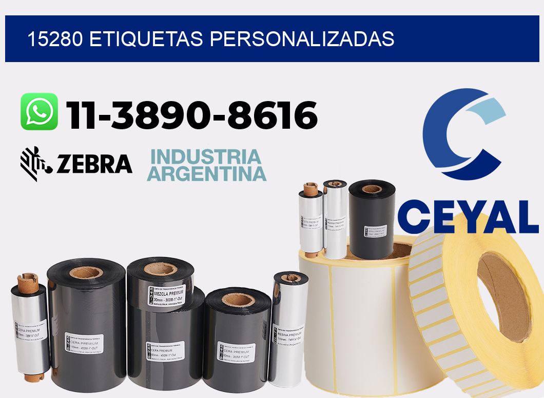 15280 etiquetas personalizadas