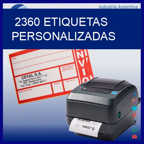 2360 etiquetas personalizadas