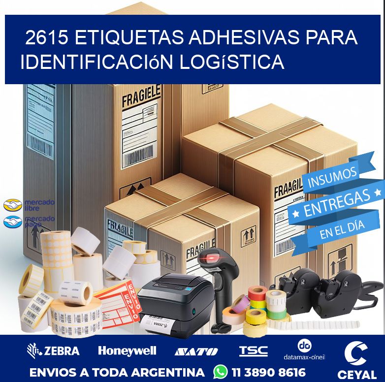 2615 Etiquetas adhesivas para identificación logística
