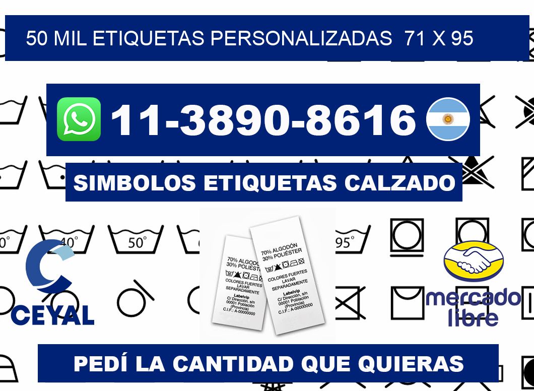 50 mil etiquetas personalizadas  71 x 95