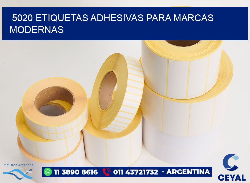 5020 Etiquetas adhesivas para marcas modernas