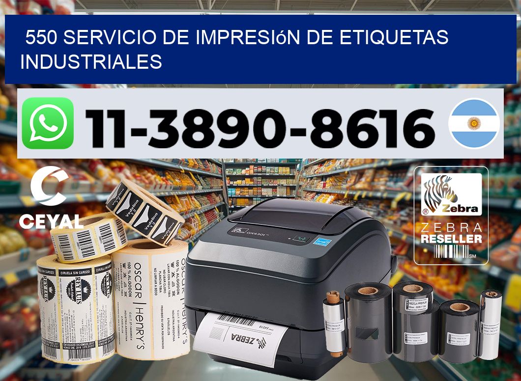 550 Servicio de impresión de etiquetas industriales
