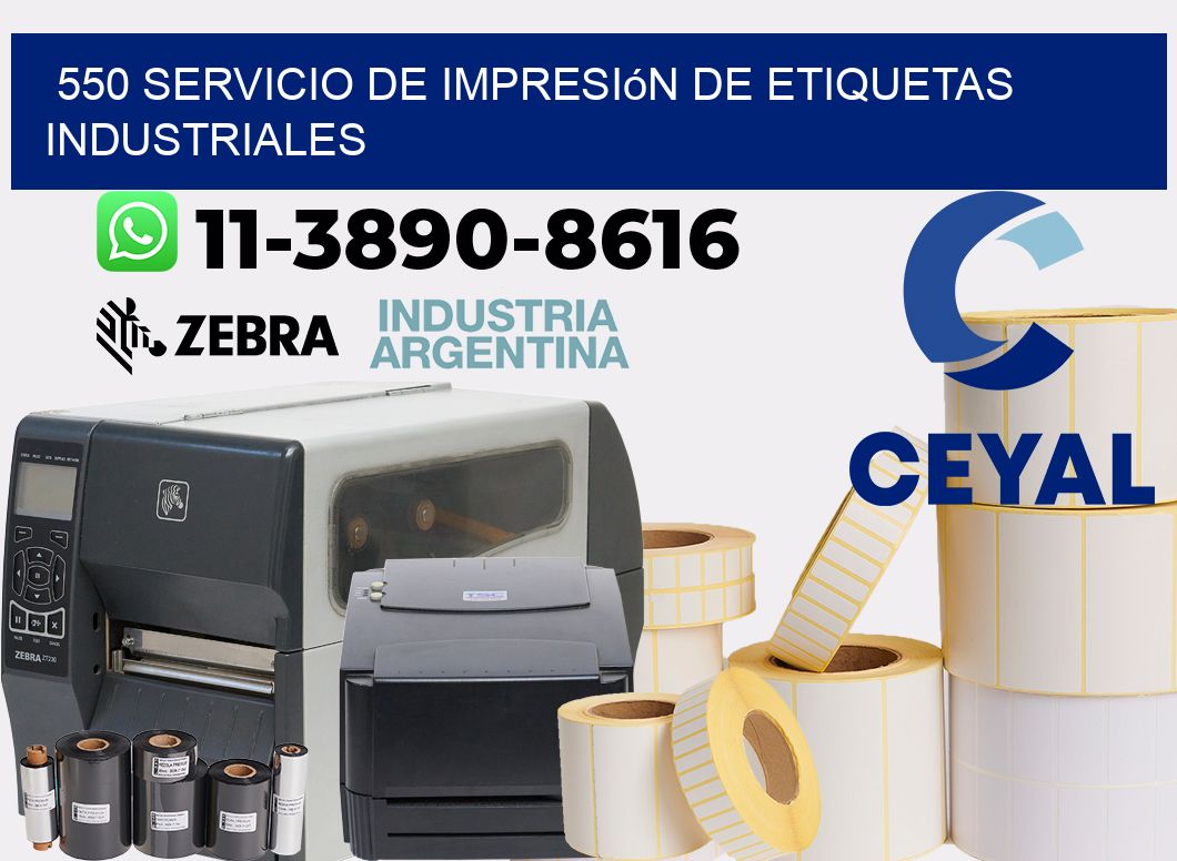 550 Servicio de impresión de etiquetas industriales
