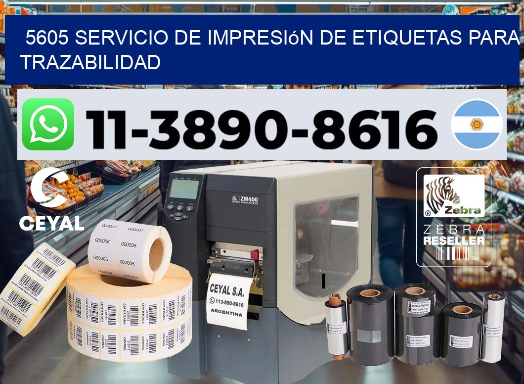 5605 Servicio de impresión de etiquetas para trazabilidad