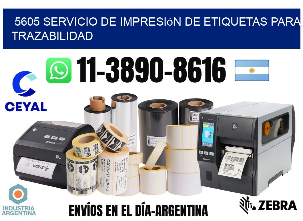 5605 Servicio de impresión de etiquetas para trazabilidad