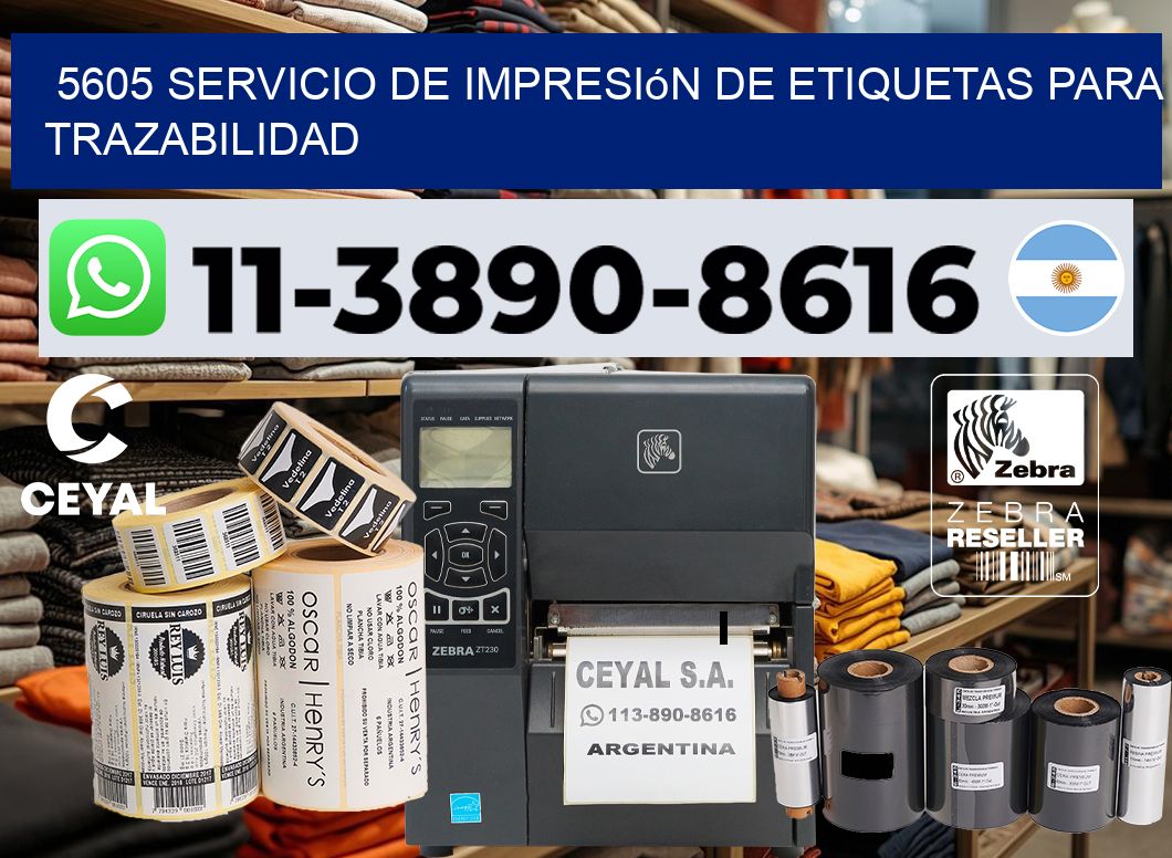 5605 Servicio de impresión de etiquetas para trazabilidad