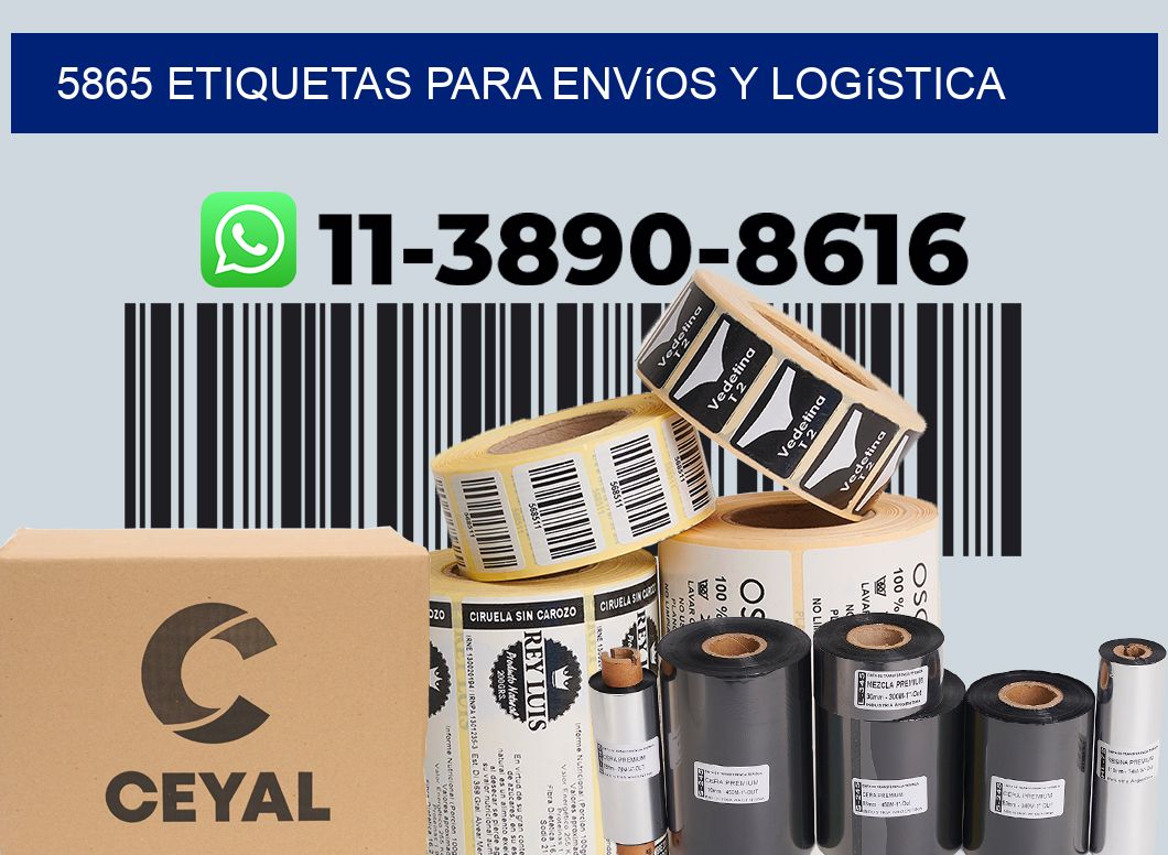 5865 Etiquetas para envíos y logística