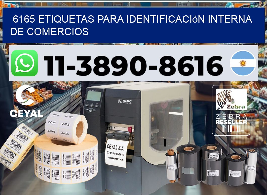 6165 Etiquetas para identificación interna de comercios