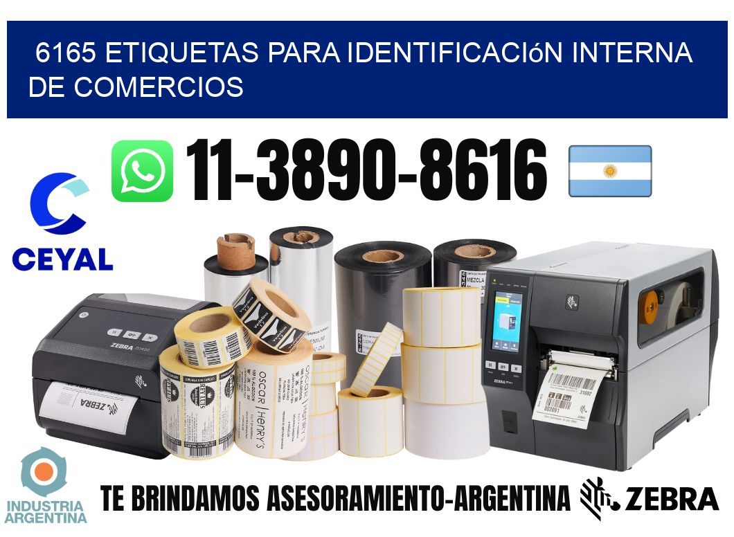 6165 Etiquetas para identificación interna de comercios