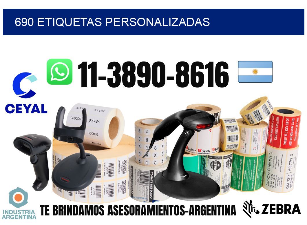 690 etiquetas personalizadas