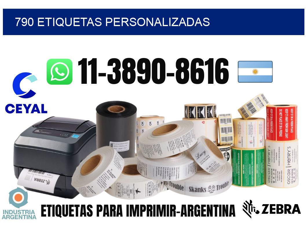 790 etiquetas personalizadas