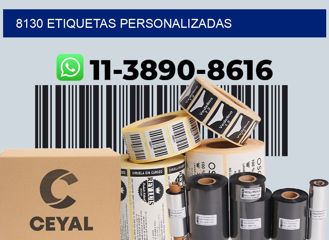 8130 etiquetas personalizadas