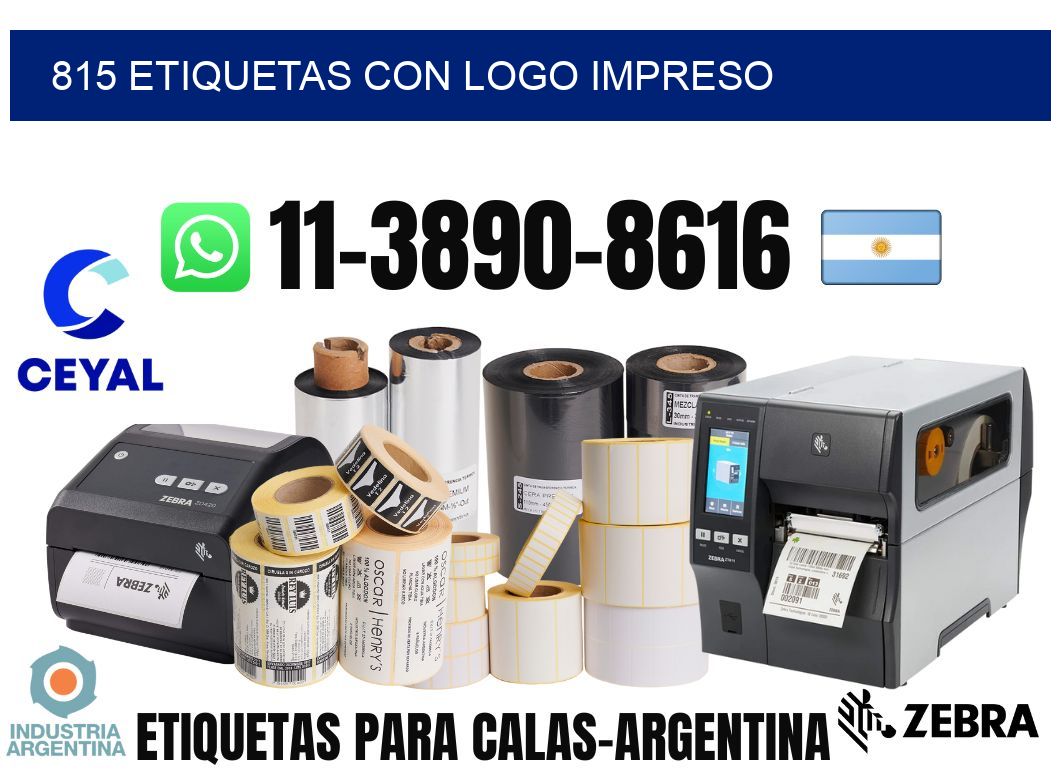 815 Etiquetas con logo impreso