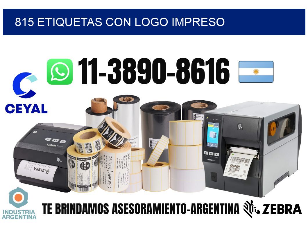 815 Etiquetas con logo impreso