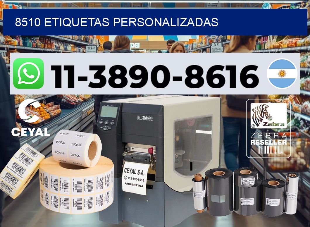 8510 etiquetas personalizadas