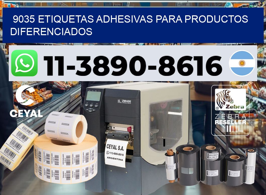 9035 Etiquetas adhesivas para productos diferenciados