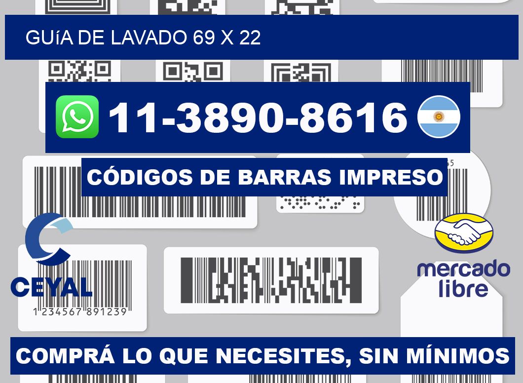 Guía de lavado 69 x 22