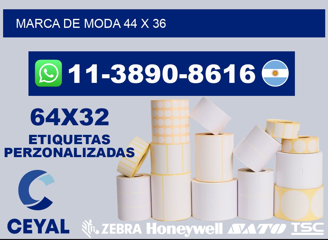 Marca de moda 44 x 36