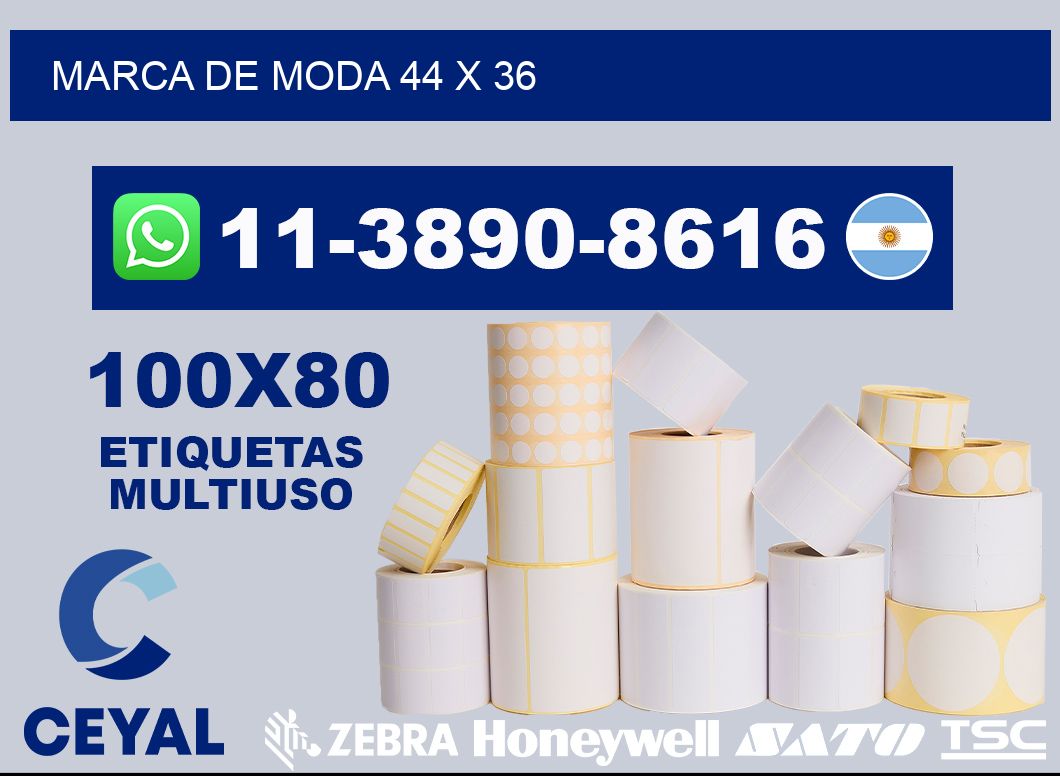 Marca de moda 44 x 36
