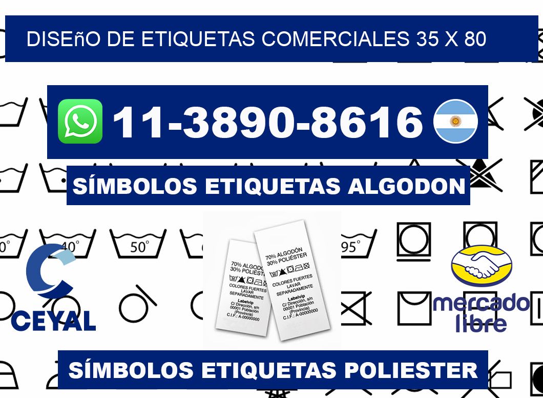 diseño de etiquetas comerciales 35 x 80