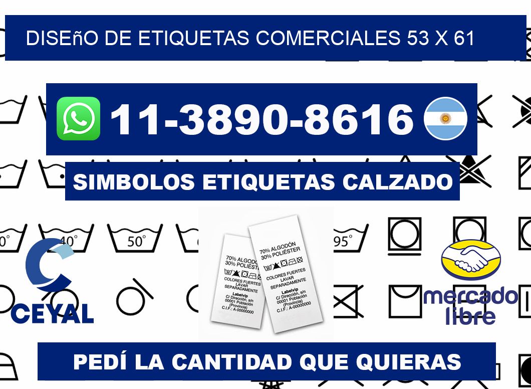 diseño de etiquetas comerciales 53 x 61