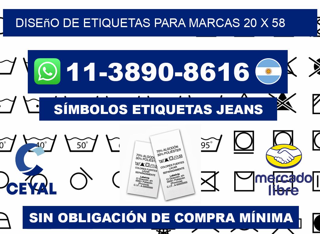 diseño de etiquetas para marcas 20 x 58