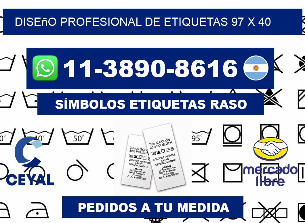 diseño profesional de etiquetas 97 x 40