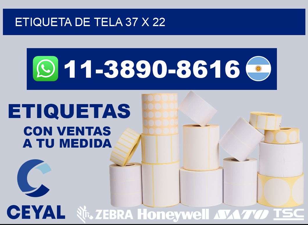 etiqueta de tela 37 x 22