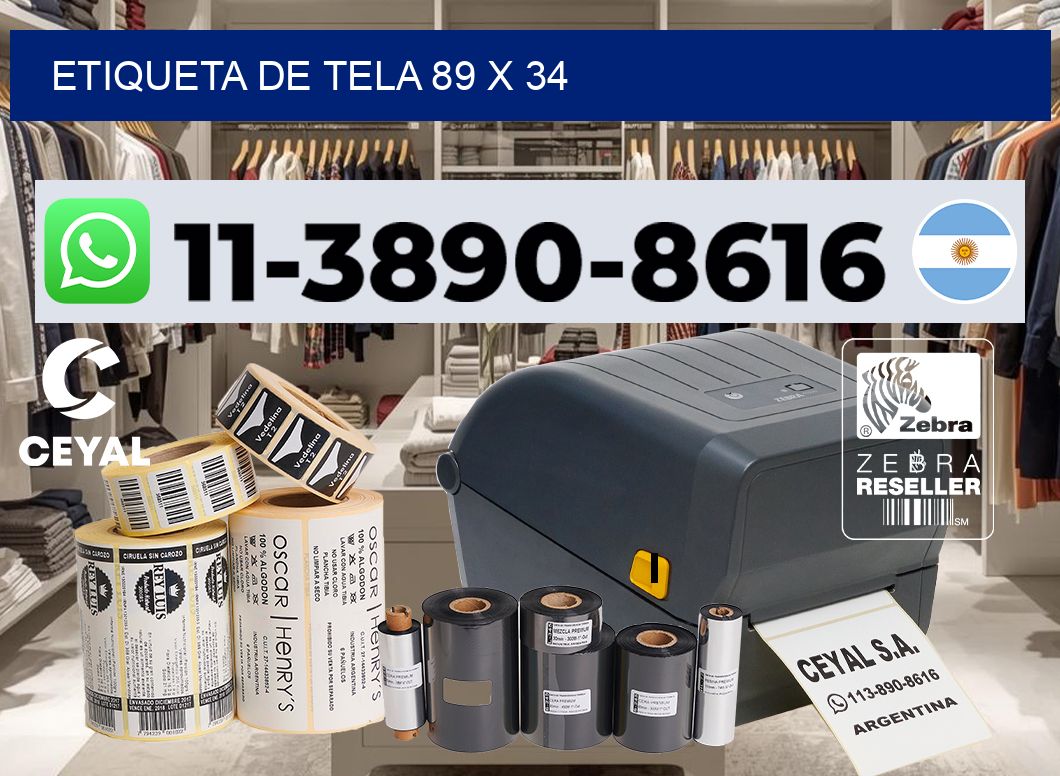 etiqueta de tela 89 x 34