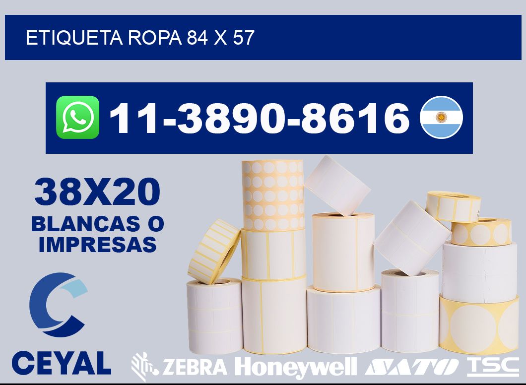 etiqueta ropa 84 x 57