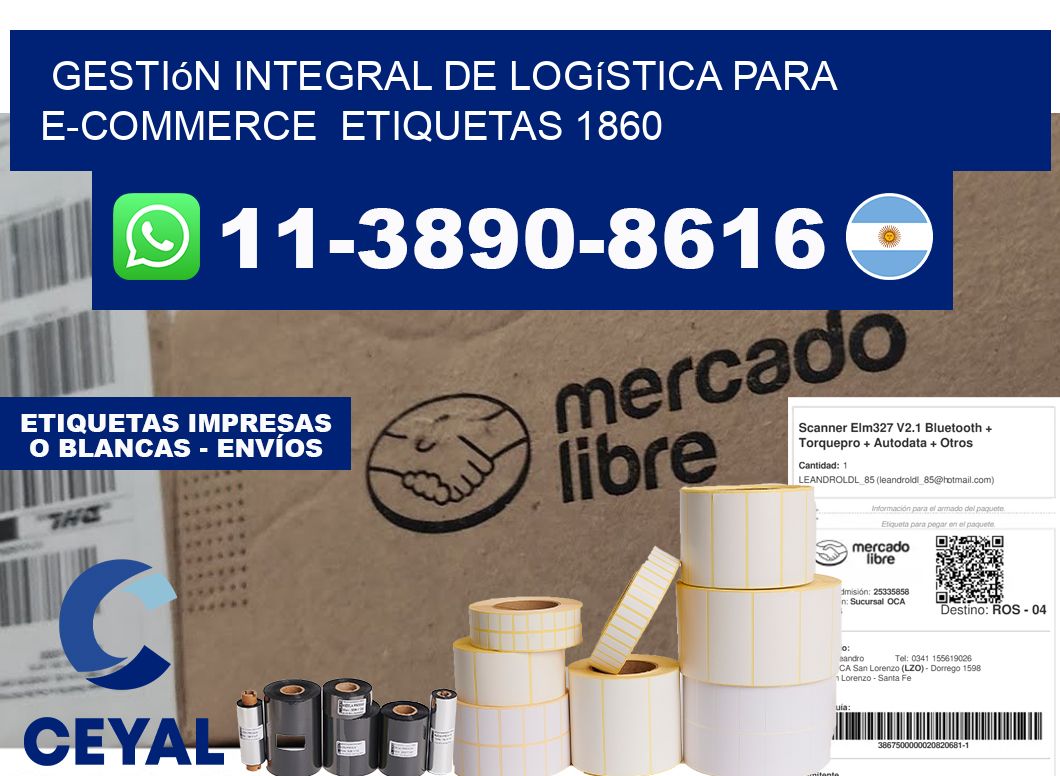 Gestión integral de logística para e-commerce etiquetas 1860