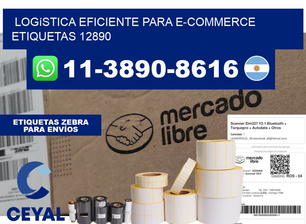 Logística eficiente para e-commerce etiquetas 12890