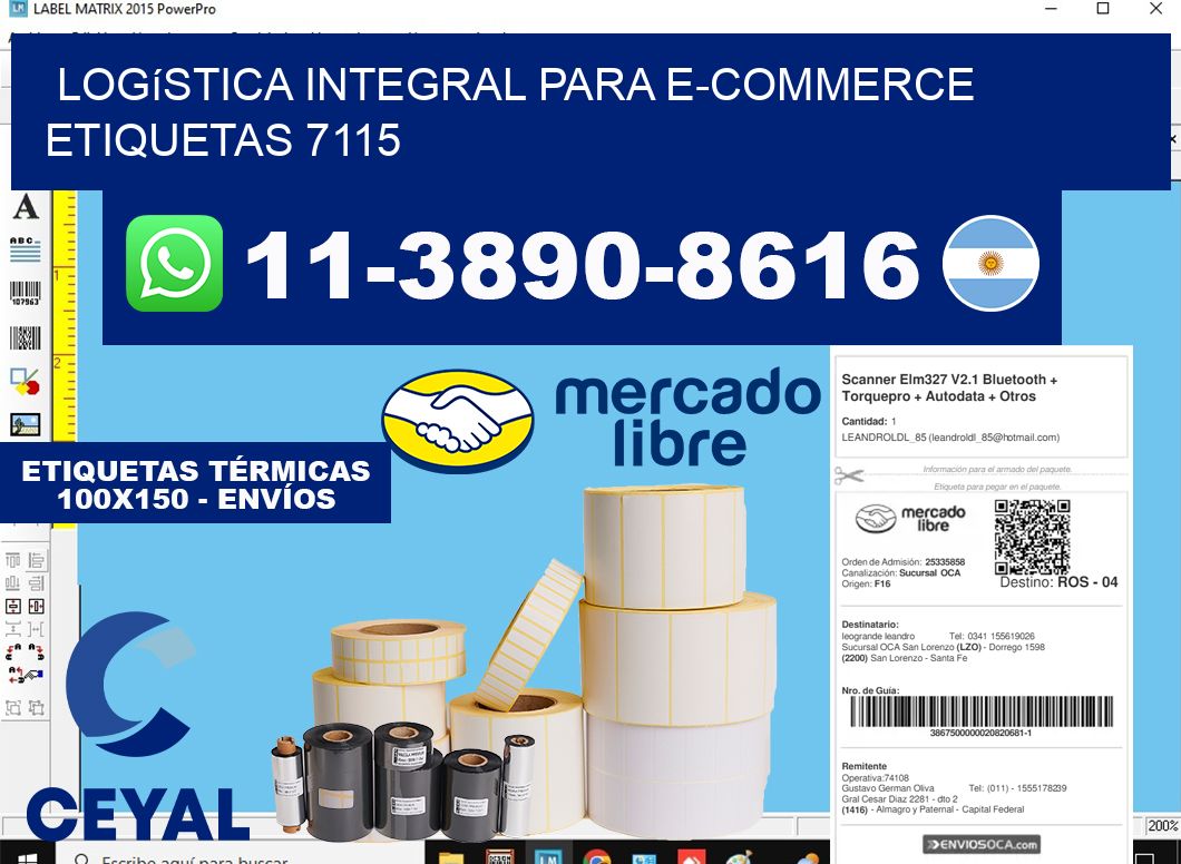 Logística integral para e-commerce etiquetas 7115
