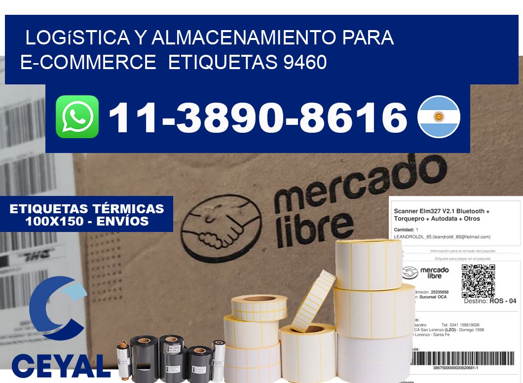 Logística y almacenamiento para e-commerce  etiquetas 9460