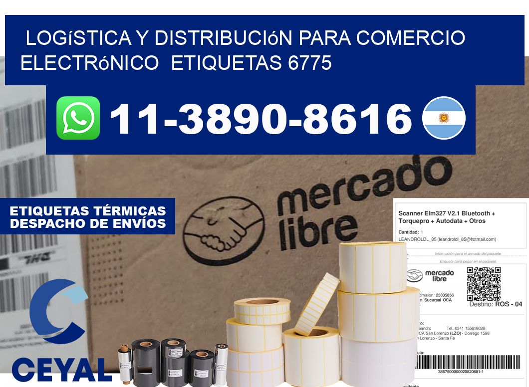Logística y distribución para comercio electrónico  etiquetas 6775
