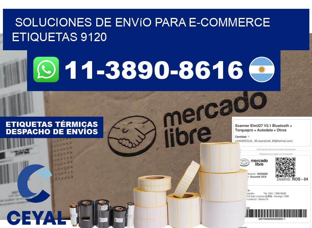 Soluciones de envío para e-commerce etiquetas 9120